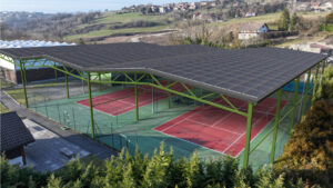 Hangar tennis photovoltaïque 